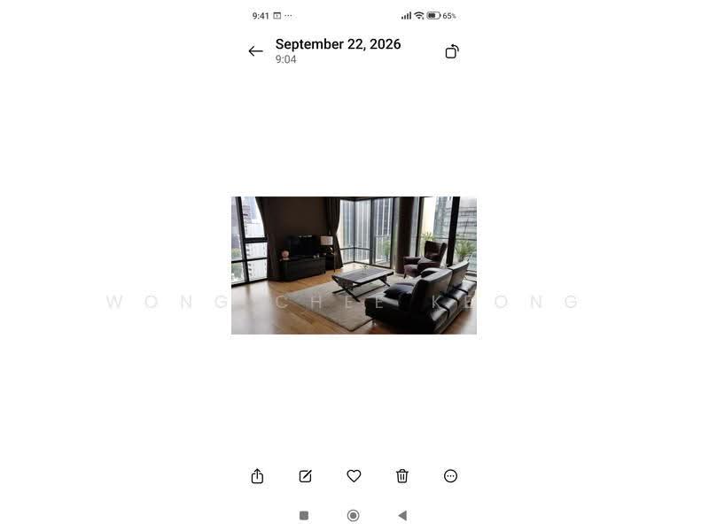 Service Residence for Rent at St Mary Residences - Wong Chee Keong - Living Room - PropertyGuru.com.my