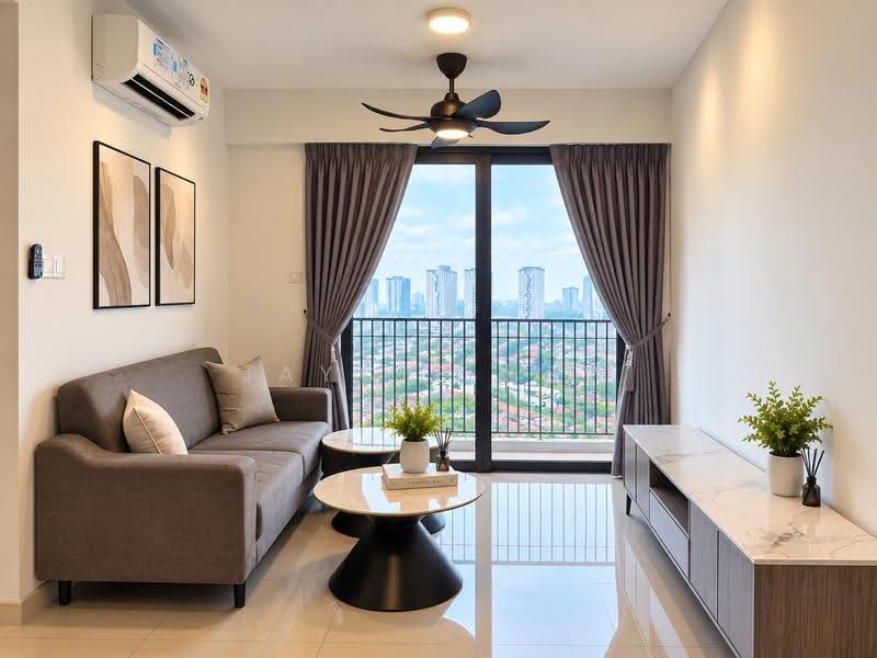 Kediaman Servis untuk Disewa di Aster Hill - Jaycie Hew - Living Room - PropertyGuru.com.my
