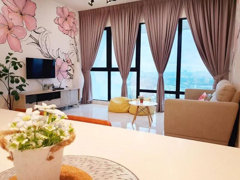 Service Residence for Rent at Southkey Mosaic - Jessica Ma - Living Room - PropertyGuru.com.my