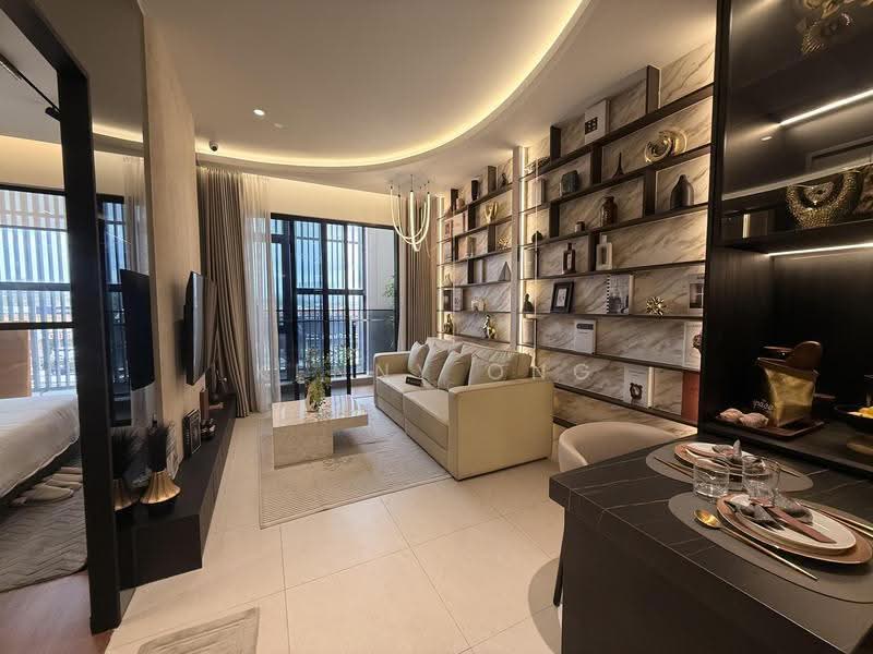 Service Residence for Sale at The Address @ Maxim Pelangi - Kenny Ong - Living Room - PropertyGuru.com.my