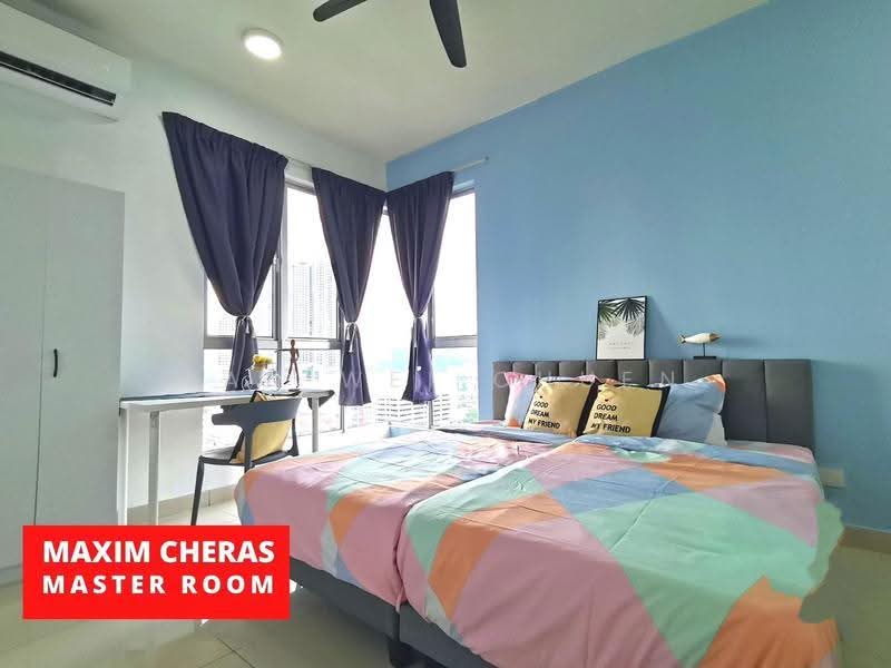 Service Residence for Rent at Maxim Residences - Tan Wei Chuen - Master Bedroom - PropertyGuru.com.my