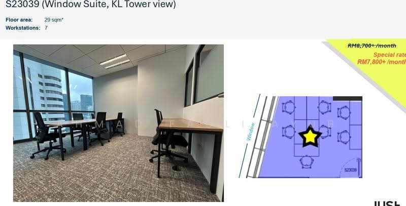 Pejabat untuk Disewa di KL City Centre (Kuala Lumpur) - Ahmad Fadli Ayub - PropertyGuru.com.my