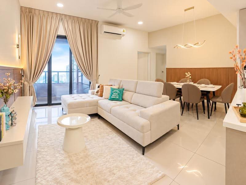 Kediaman Servis untuk Disewa di Residensi Estetik 8 (Est8) - Chloe Yan - Living Room - PropertyGuru.com.my