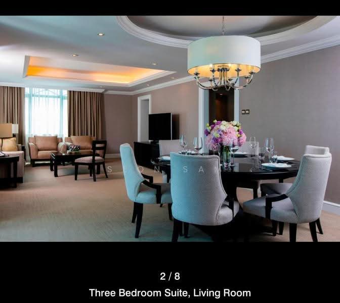 Service Residence for Rent at The Ritz-Carlton Residences - Seon Sam - Living Room - PropertyGuru.com.my