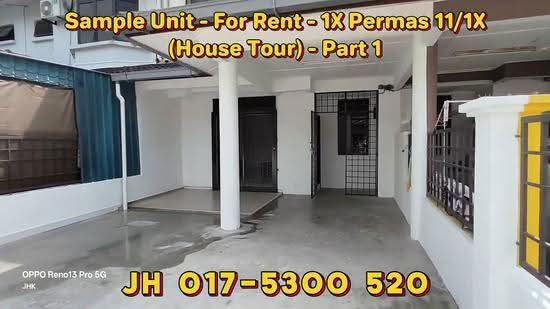 2-storey Terraced House for Rent in Permas Jaya (Johor) - Richard Shai - PropertyGuru.com.my