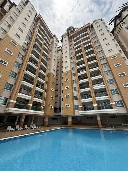 Condominium for Rent at Continental Heights - Ray Chong - Swimming Pool + Condo Building - PropertyGuru.com.my
