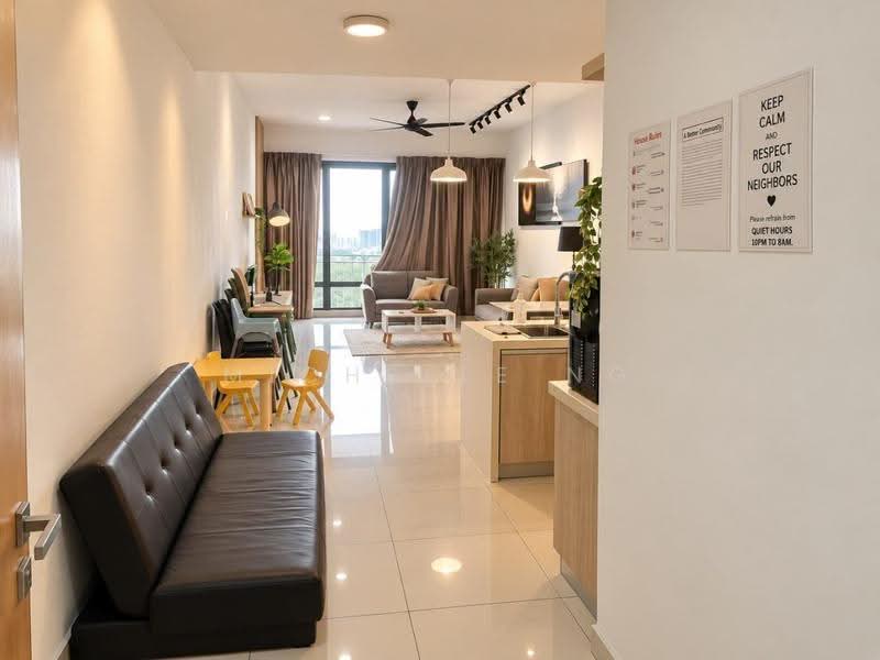 Kediaman Servis untuk Dijual di Southkey Mosaic - Michelle Ng - Living Room - PropertyGuru.com.my