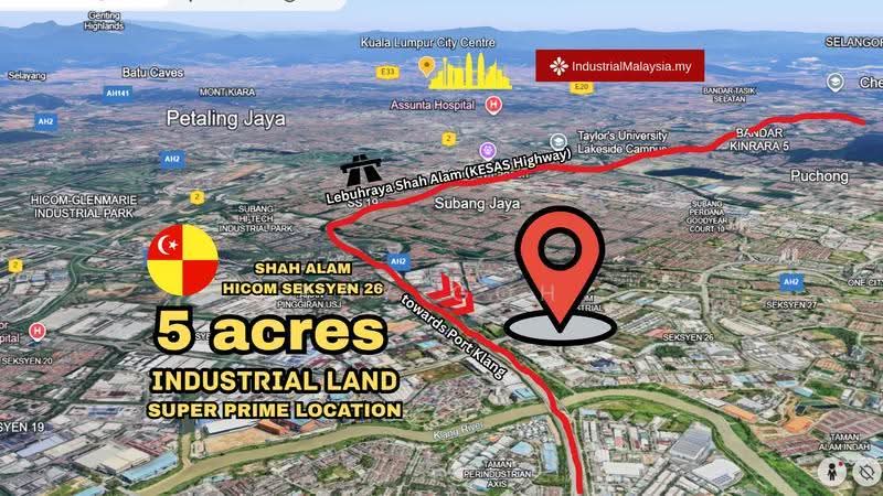 Industrial Land for Sale in Seksyen 26, HICOM Industrial Estate (Shah Alam) - Ray Goh - PropertyGuru.com.my