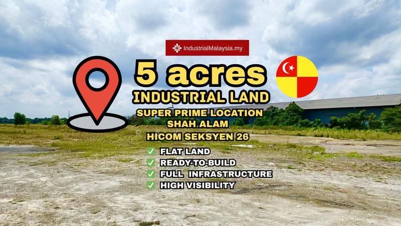 Industrial Land for Sale in Seksyen 26, HICOM Industrial Estate (Shah Alam) - Ray Goh - PropertyGuru.com.my