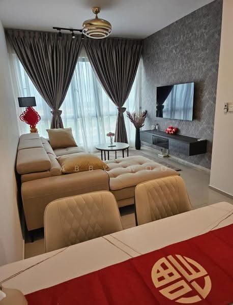 Service Residence for Rent at Gravit8, Klang - Abby Woo - Living Room - PropertyGuru.com.my