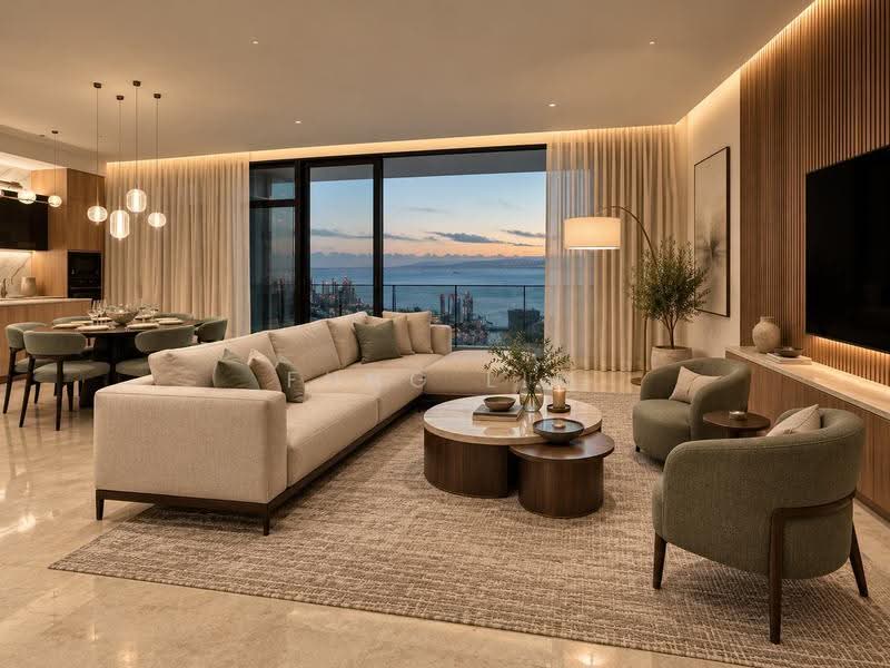 Kediaman Servis untuk Dijual di Marriott Residence @ Gurney - Fung Lim - Living Room - PropertyGuru.com.my