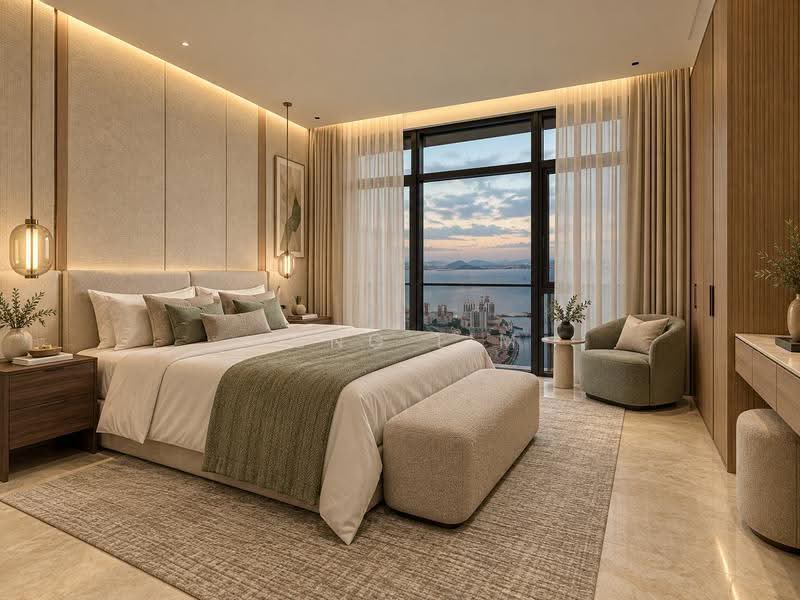 Kediaman Servis untuk Dijual di Marriott Residence @ Gurney - Fung Lim - Bedroom - PropertyGuru.com.my