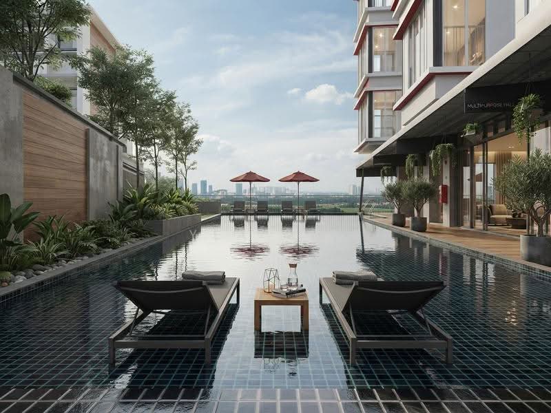 Condominium for Rent at Elevia Residences - Yea Mey - Swimming Pool - PropertyGuru.com.my