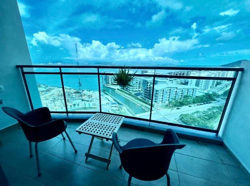 Kondominium untuk Disewa di Waterside Residence - Panya Rith - Balcony - PropertyGuru.com.my