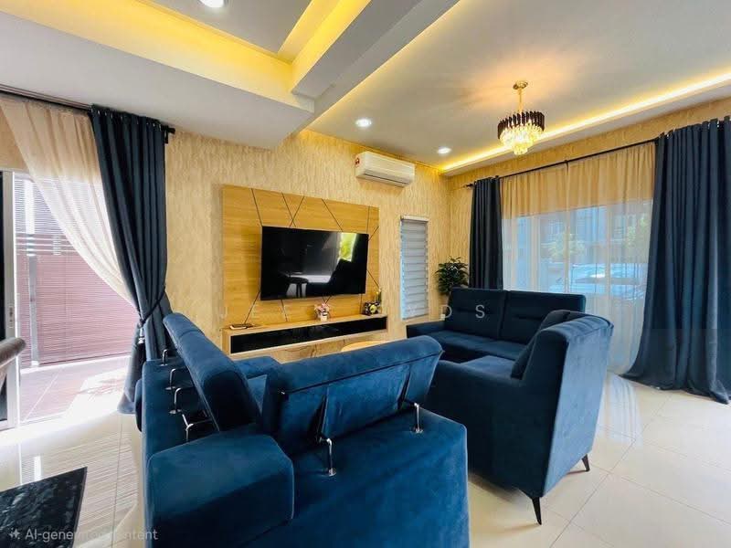 Semi-Detached House for Rent in Cybersouth (Dengkil) - Jeev Syds - Living Room - PropertyGuru.com.my