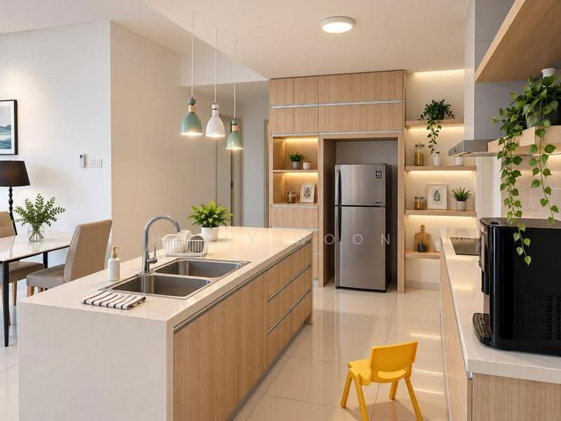 Kediaman Servis untuk Dijual di Southkey Mosaic - Huily Woon - Kitchen - PropertyGuru.com.my