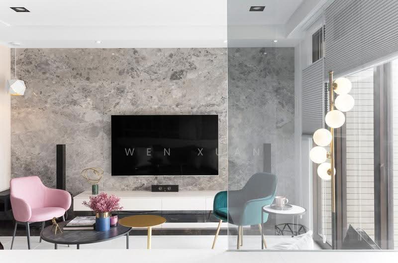 Service Residence for Sale at The Rosewoodz @ Bukit Jalil - Wen Xuan - Living Room - PropertyGuru.com.my