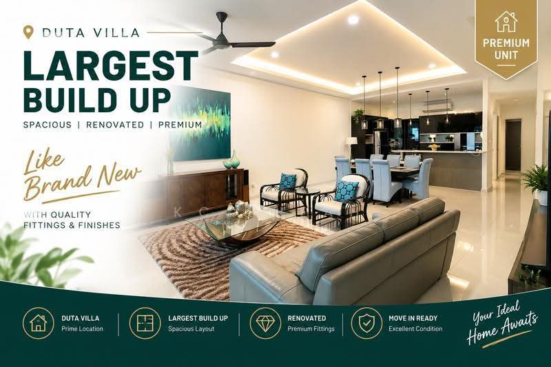 Rumah Teres 3-Tingkat untuk Dijual di Duta Villa (Setia Alam) - KC Cheah - Living Room - PropertyGuru.com.my