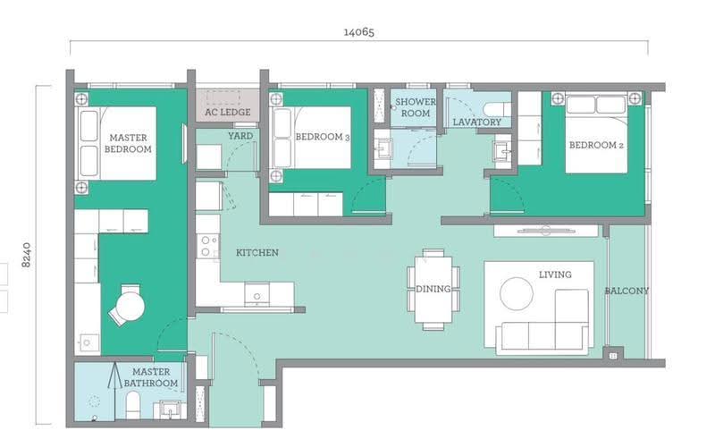 Service Residence for Rent at Edelweiss @ Tropicana Gardens - Brandon . - PropertyGuru.com.my