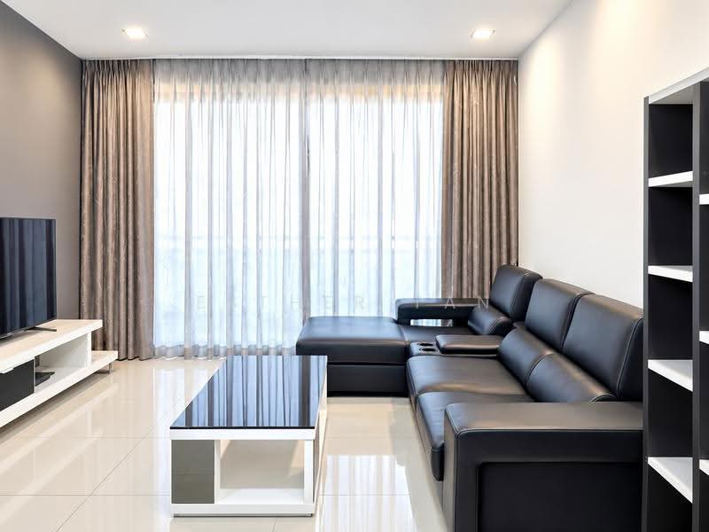 Service Residence for Rent at Solaris Dutamas - Esther Tan - Living Room - PropertyGuru.com.my