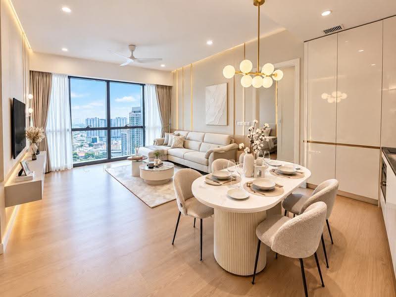 Service Residence for Sale at TRX Residences - Christine Gan - Living Room - PropertyGuru.com.my