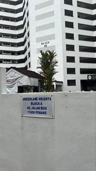 Pangsapuri untuk Dijual di Greenlane Heights Block A - Li Fang - Exterior - PropertyGuru.com.my