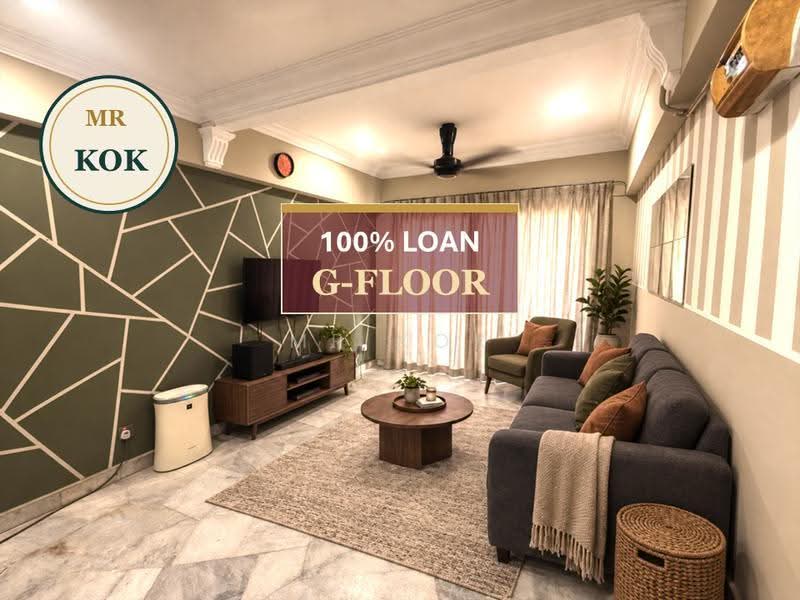Pangsapuri untuk Dijual di Makmur Apartment - Mr Kok - Living Room - PropertyGuru.com.my