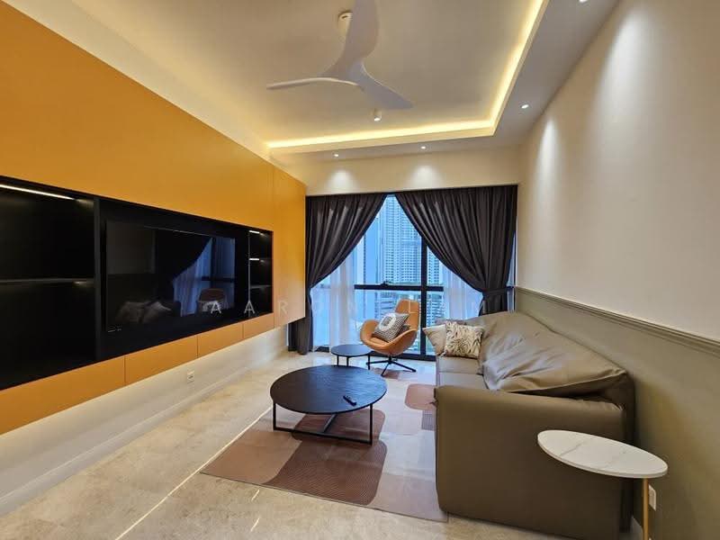 Service Residence for Rent at TRX Residences - Aaron Lam - Living Room - PropertyGuru.com.my