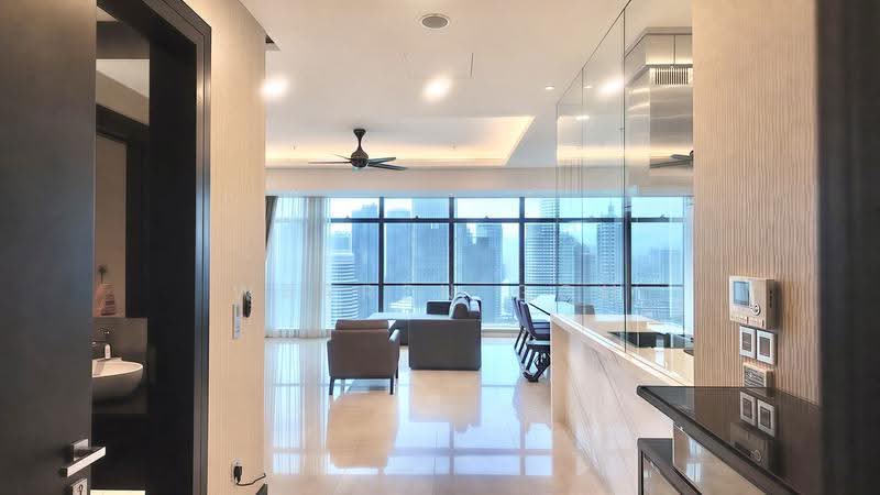 Kediaman Servis untuk Disewa di The Ritz-Carlton Residences - Warren Goh - Living Room - PropertyGuru.com.my