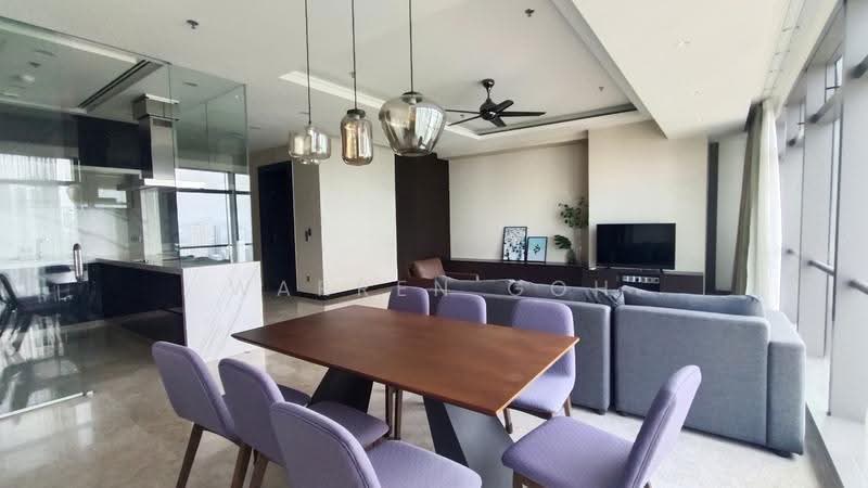 Kediaman Servis untuk Disewa di The Ritz-Carlton Residences - Warren Goh - Living Room - PropertyGuru.com.my