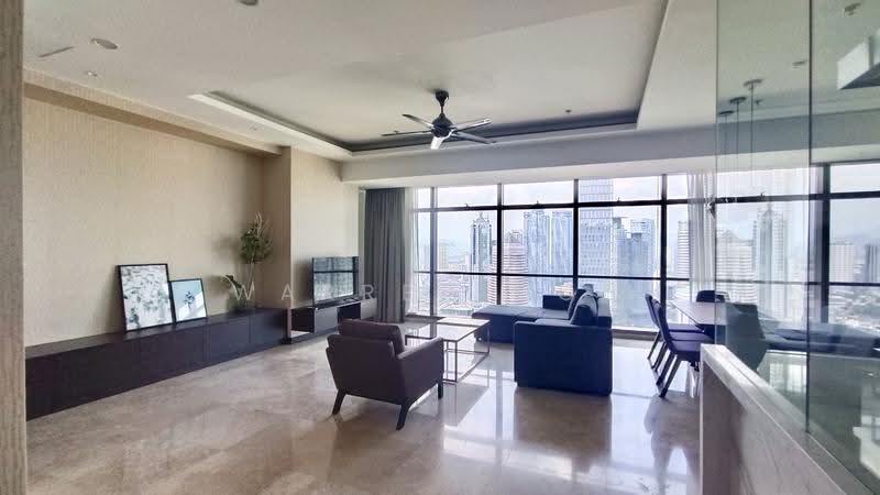 Kediaman Servis untuk Disewa di The Ritz-Carlton Residences - Warren Goh - Living Room - PropertyGuru.com.my
