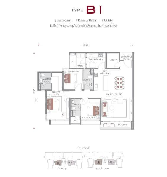 Service Residence for Rent at Jendela Residences - Kelvin Moh - PropertyGuru.com.my