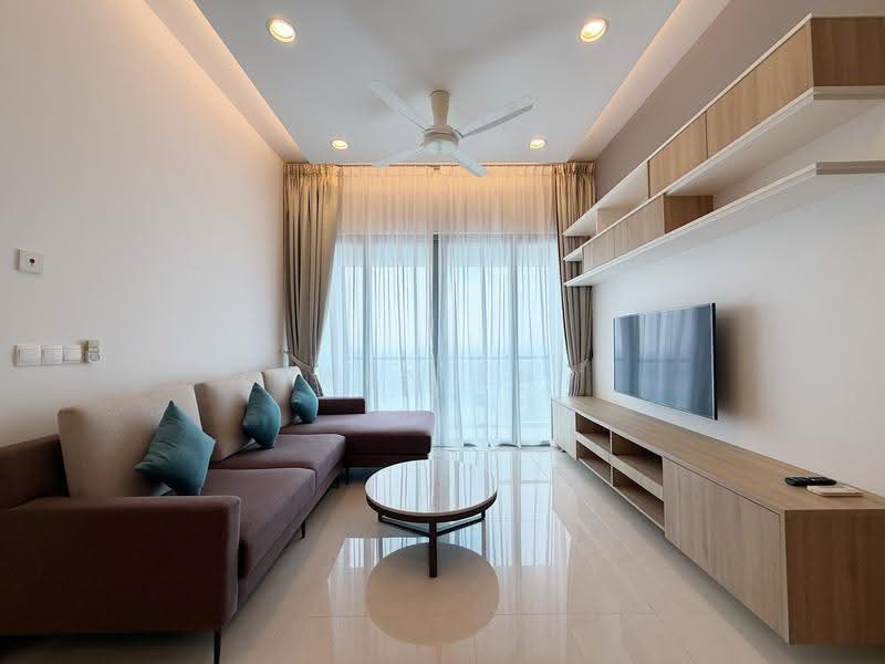 Service Residence for Sale at Southern Marina Residences - Lywen Thye - Living Room - PropertyGuru.com.my