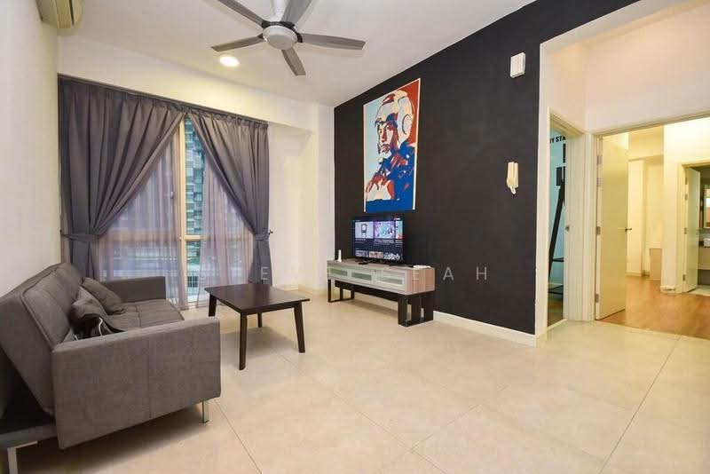 Service Residence for Rent at Afiniti Residences - Steve Seah - Living Room - PropertyGuru.com.my