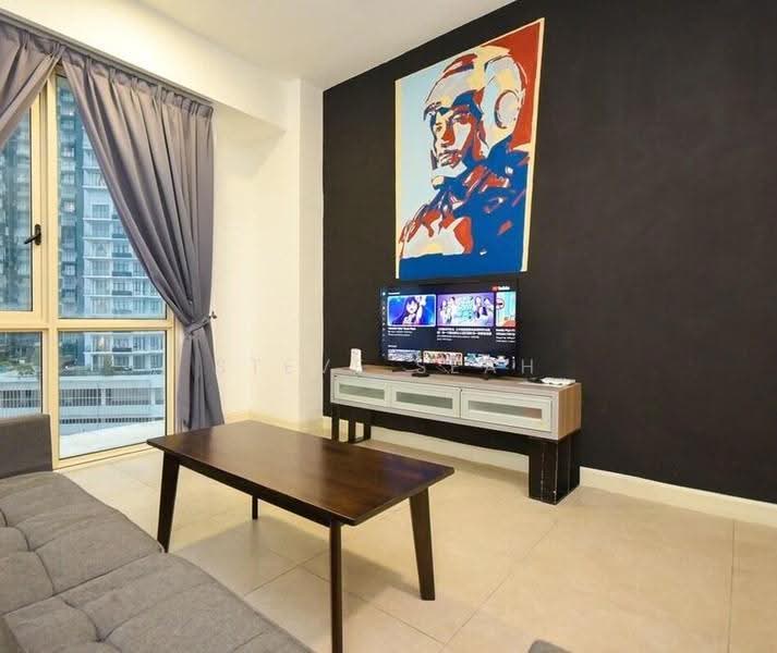 Service Residence for Rent at Afiniti Residences - Steve Seah - Living Room - PropertyGuru.com.my
