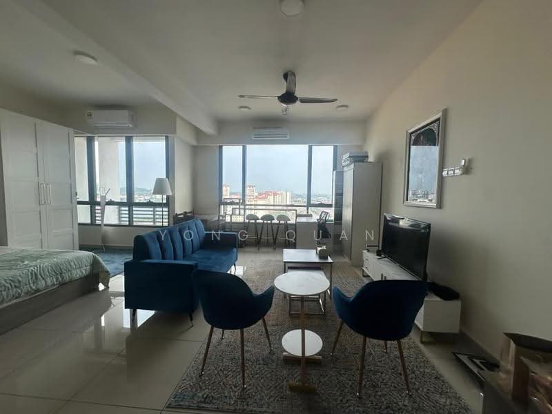 Kediaman Servis untuk Dijual di Flexis @ One South - Yong Quan - Living Room - PropertyGuru.com.my