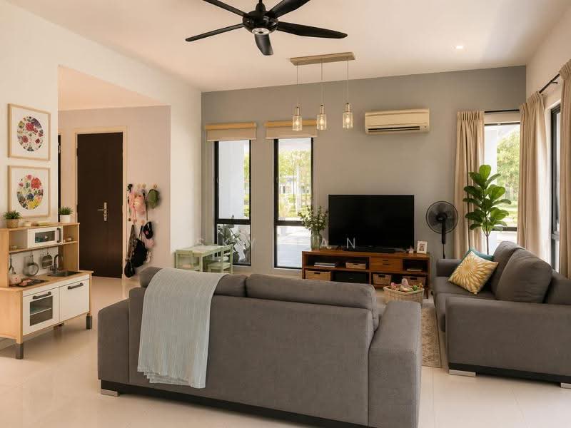 2-storey Terraced House for Sale in East Ledang (Iskandar Puteri (Nusajaya)) - Sky Tan - Living Room - PropertyGuru.com.my