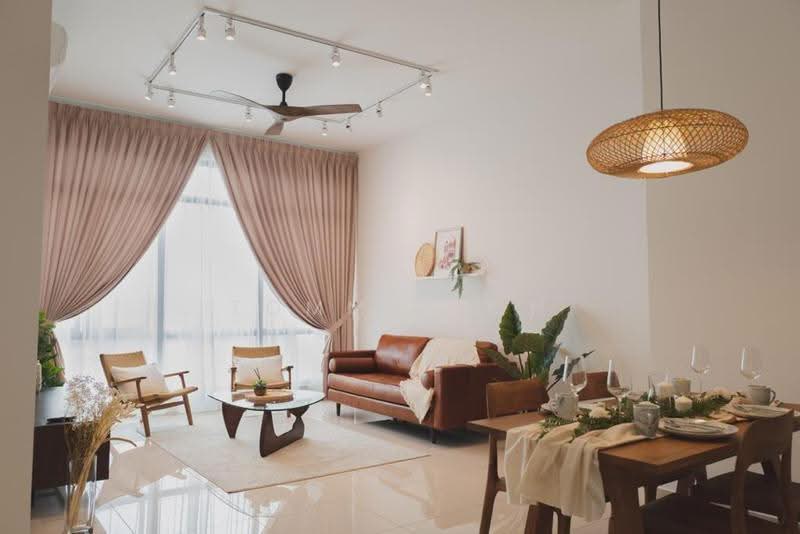 Condominium for Rent at The Park 3 (Pavilion Bukit Jalil) - Tommy Koh - Living Room - PropertyGuru.com.my