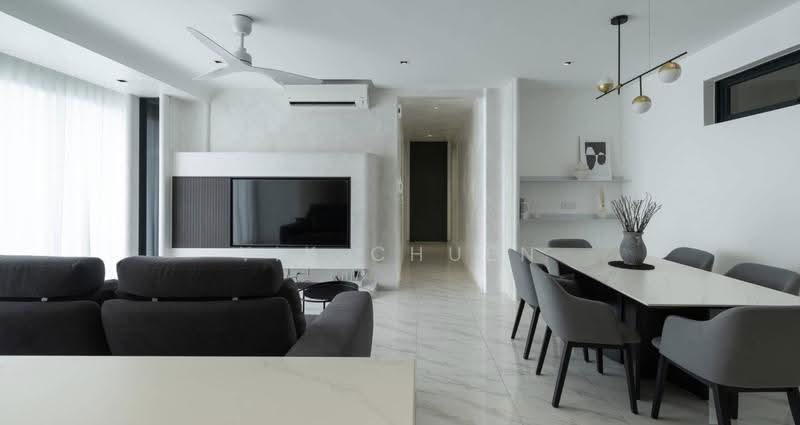 Service Residence for Sale at Megah Rise - Yik Chuen - Living Room - PropertyGuru.com.my