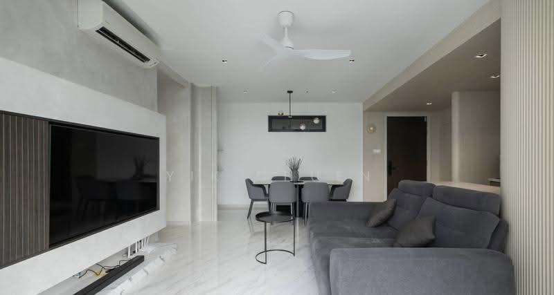 Service Residence for Sale at Megah Rise - Yik Chuen - Living Room - PropertyGuru.com.my