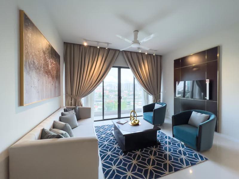 Kediaman Servis untuk Dijual di Oxford Residences @ Pavilion Embassy - Honsa Ung - Living Room - PropertyGuru.com.my