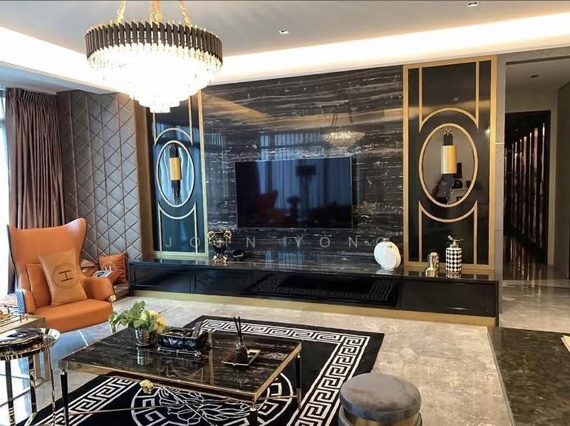 Service Residence for Rent at Four Seasons Place - John Yong - Living Room - PropertyGuru.com.my