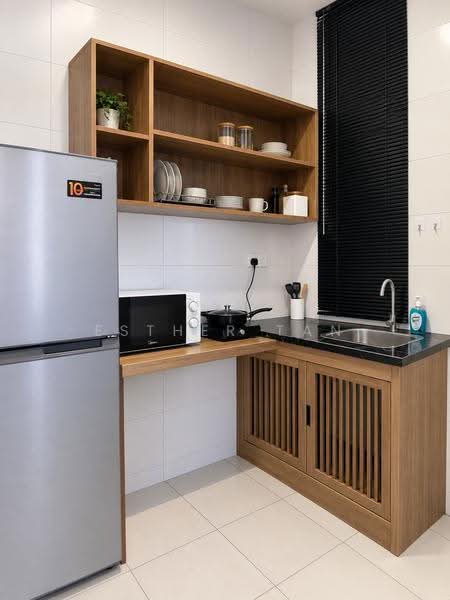 Service Residence for Rent at The Wave Residence - Esther Tan - Kitchen - PropertyGuru.com.my