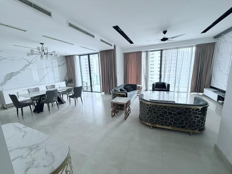 Kondominium untuk Disewa di 11 Mont Kiara @ MK11 - Carmen Roselyn - Living Room - PropertyGuru.com.my