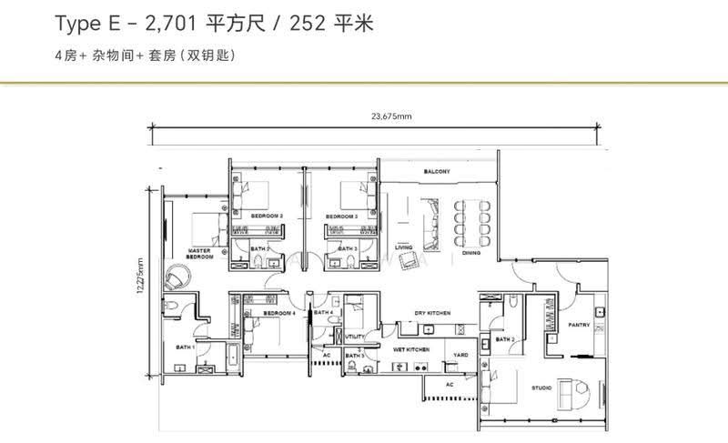 Kediaman Servis untuk Disewa di Mayfair Residences @ Pavilion Embassy - Wai Wai - Master Bedroom - PropertyGuru.com.my