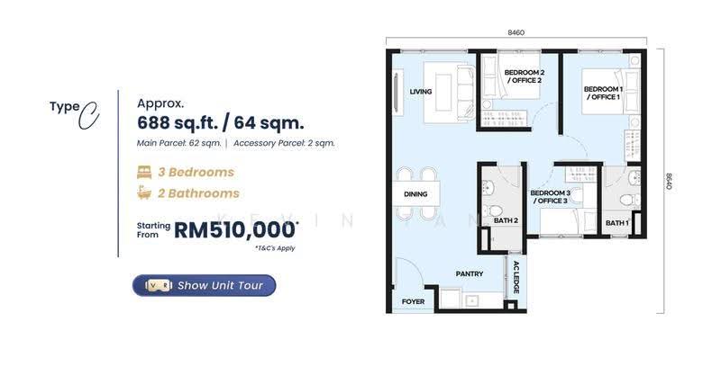 Service Residence for Sale at Sunway Majestic ARA @ JBCC - Kevin Tan - PropertyGuru.com.my