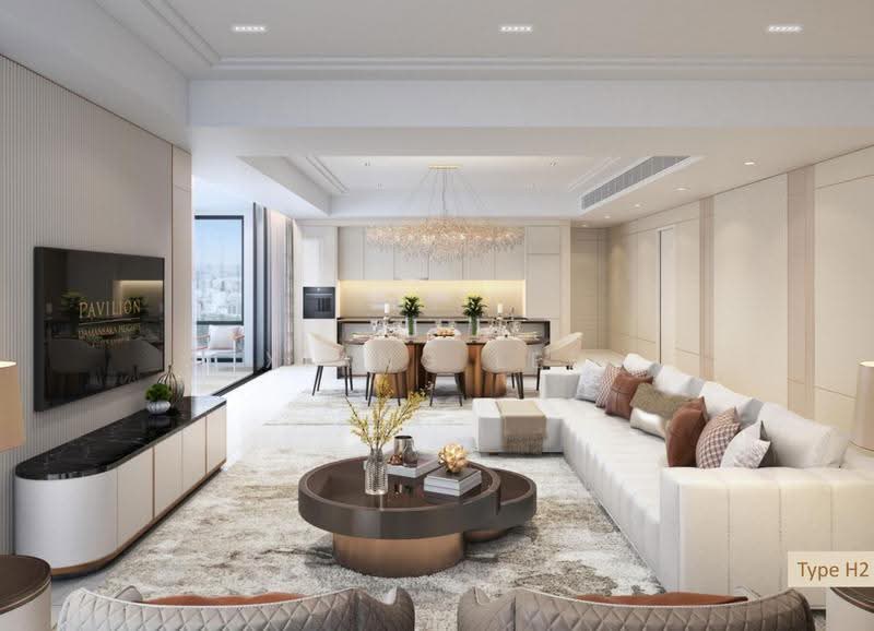 Kediaman Servis untuk Dijual di Pavilion Damansara Heights - Xiang Lee - Living Room - PropertyGuru.com.my