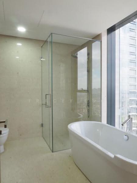 Service Residence for Rent at The Astaka @ 1 Bukit Senyum - Tracey Eng - Master Bathroom with Bathtub - PropertyGuru.com.my
