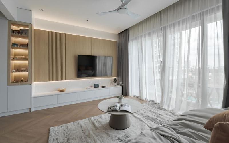 Kediaman Servis untuk Dijual di Skyluxe On The Park Bukit Jalil - Caylaa Ng - Living Room - PropertyGuru.com.my