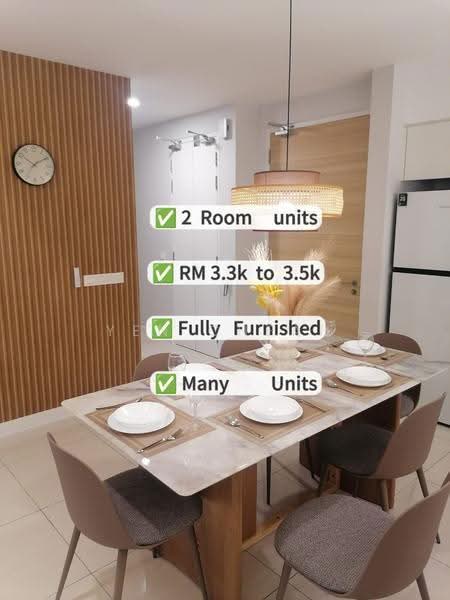 Service Residence for Rent at The Sentral Suites - Yen Cheah - Dining Room - PropertyGuru.com.my